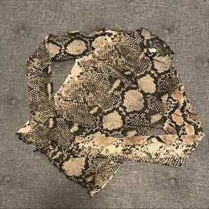 Windsor Mesh Snake Print Top